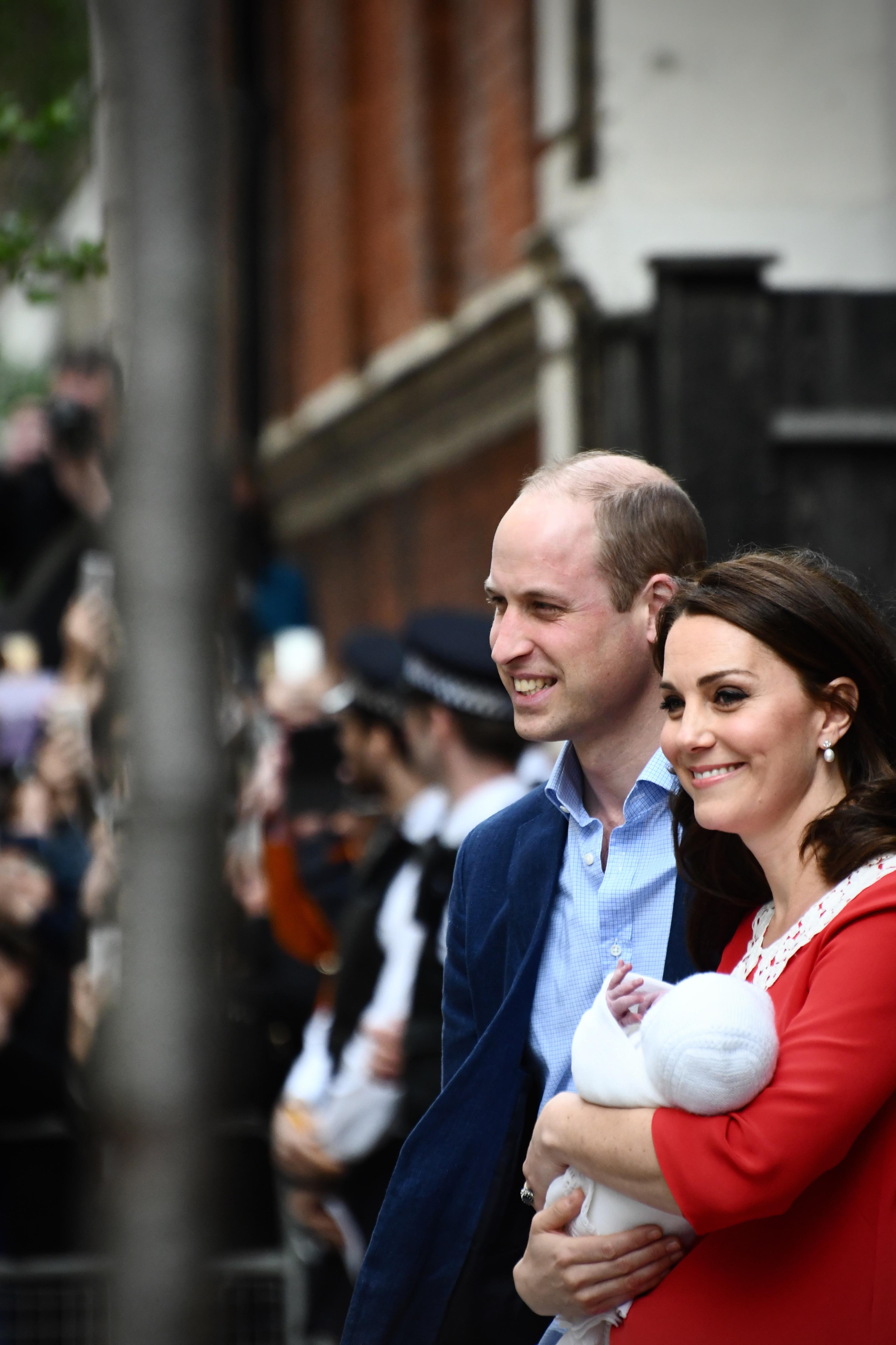 Prince Louis Held by Kate Middleton