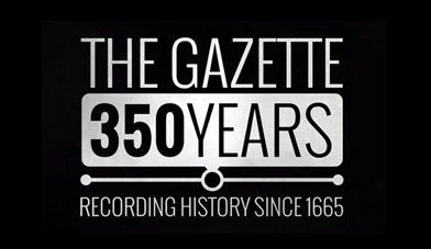 350 years of The Gazette